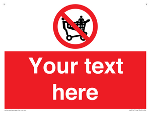 Custom No Climbing on Trolley Sign